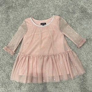 Zunie color pink, sparkly dress in 2T